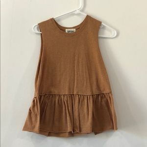 Softest peplum muscle tank